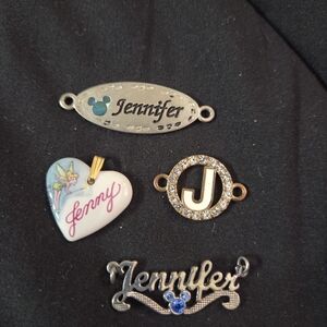 Lot of Jennifer Charms (necklace/ bracelet)